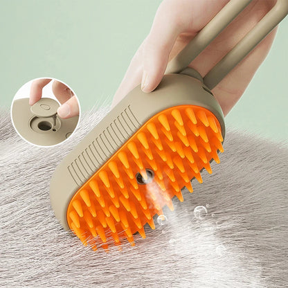Cepillo de vapor 3 en 1 para gatos y perros